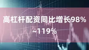 高杠杆配资同比增长98%~119%