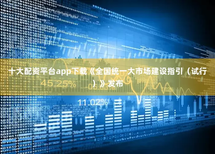十大配资平台app下载《全国统一大市场建设指引（试行）》发布